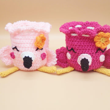 Flamingo Trinket Pouch & Cozy