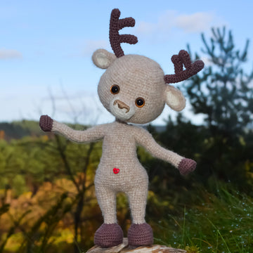 Little Reindeer Crochet Pattern, amigurumi toy PDF