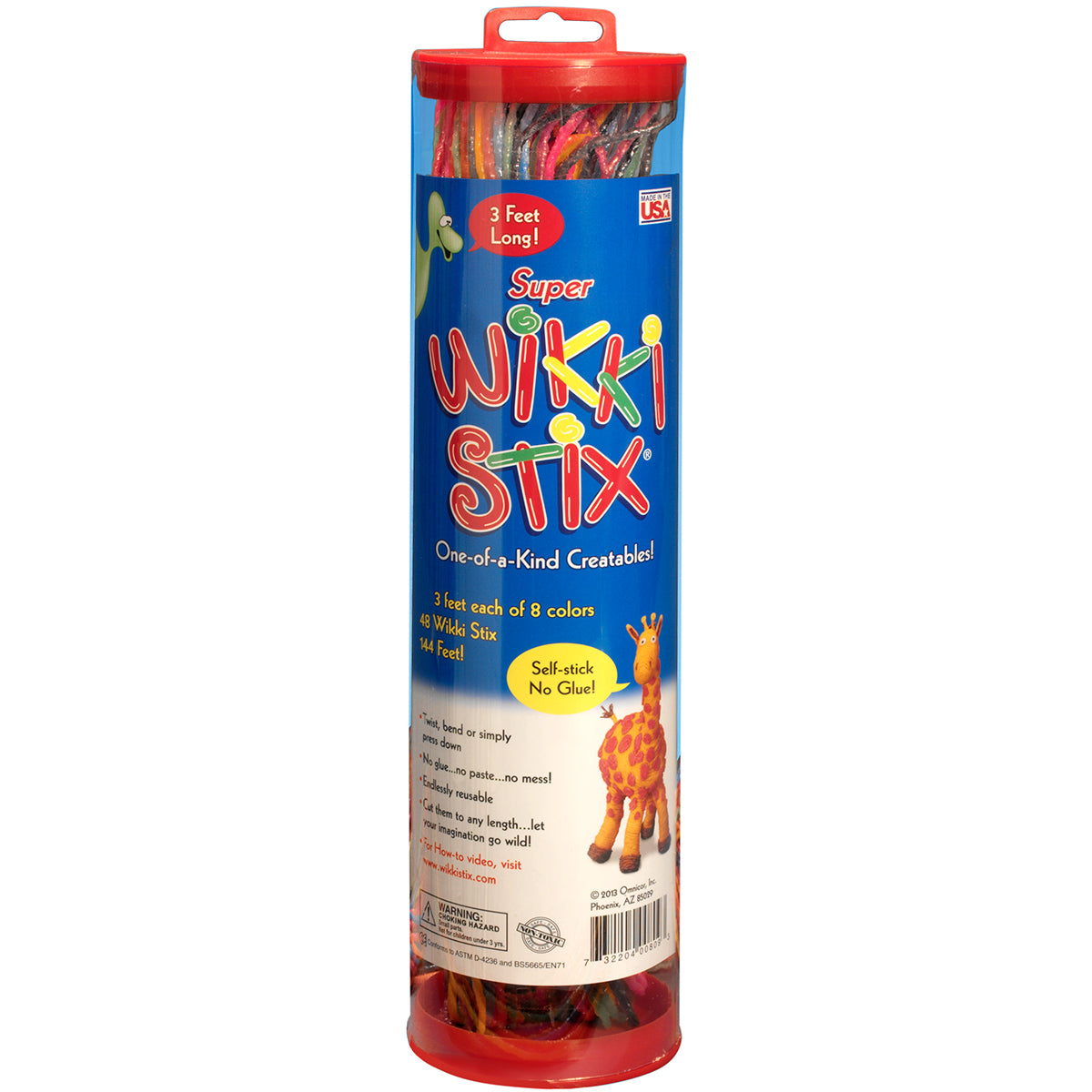 Wikki Stix Super Wikki Stix 3' 48/Pkg - Assorted Colors