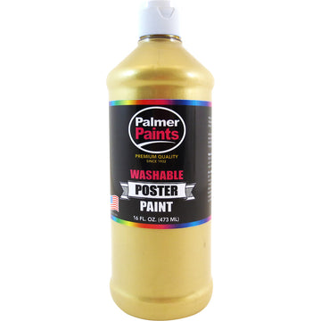Palmer Washable Metallic Poster Paint 16oz - Gold