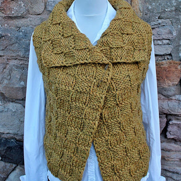 Dijon wrap/sleeveless jacket