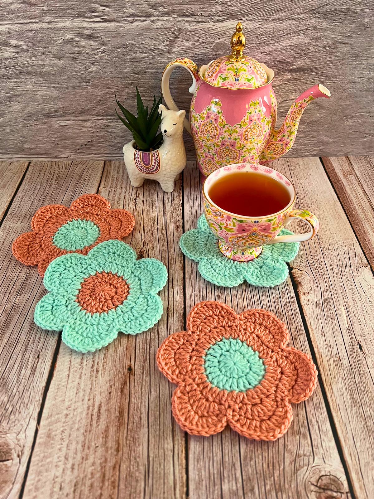 Flower Power Coasters - 6 Petals