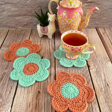 Flower Power Coasters - 6 Petals