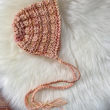 Textured Aran Newborn Bonnet
