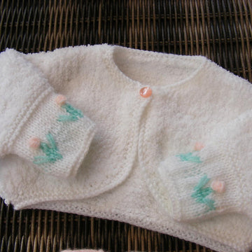 Peach Blossom Baby Dress set