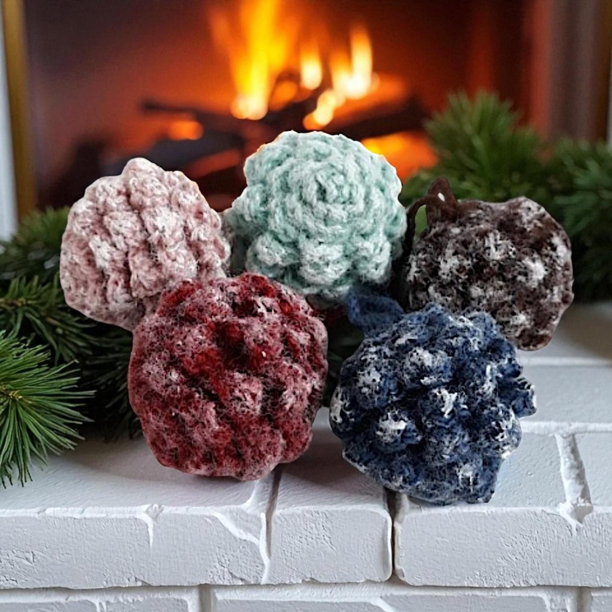 DIY Christmas Ornament: Pine Cone crochet Pattern (PDF File)