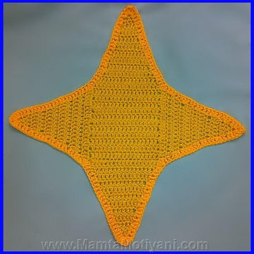 Aruba Star Crochet Applique Pattern Unique & Unusual