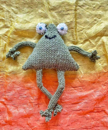 The Frog knitted animal soft toy