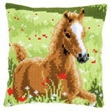 Vervaco Foal Cushion Cross Stitch Kit - 40cm x 40cm