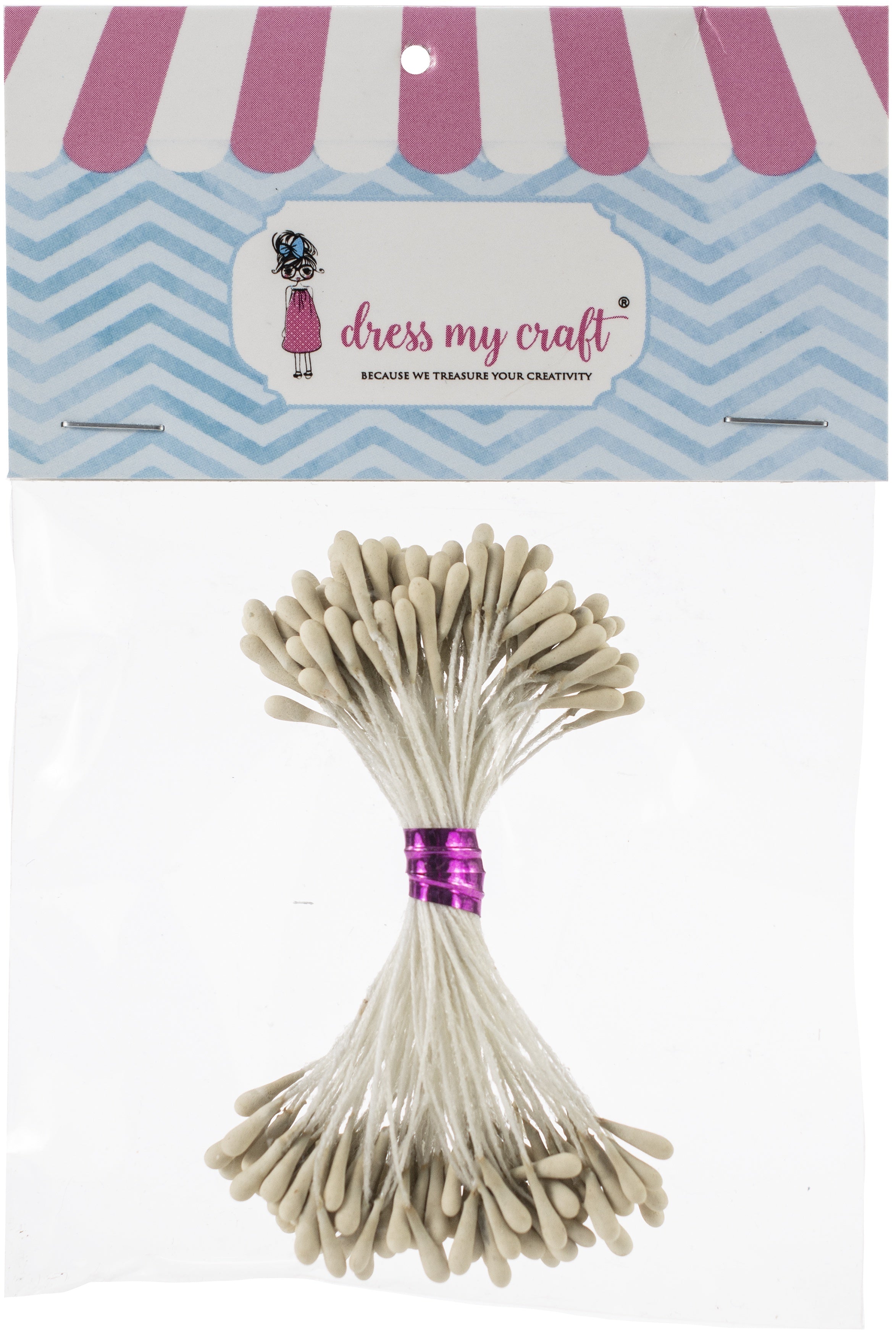 Dress My Craft Pastel Thread Pollen - Classic Cream