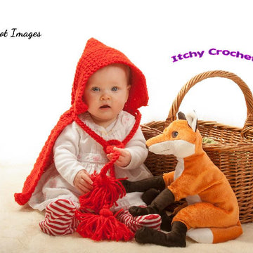 Little red riding hood baby photo prop