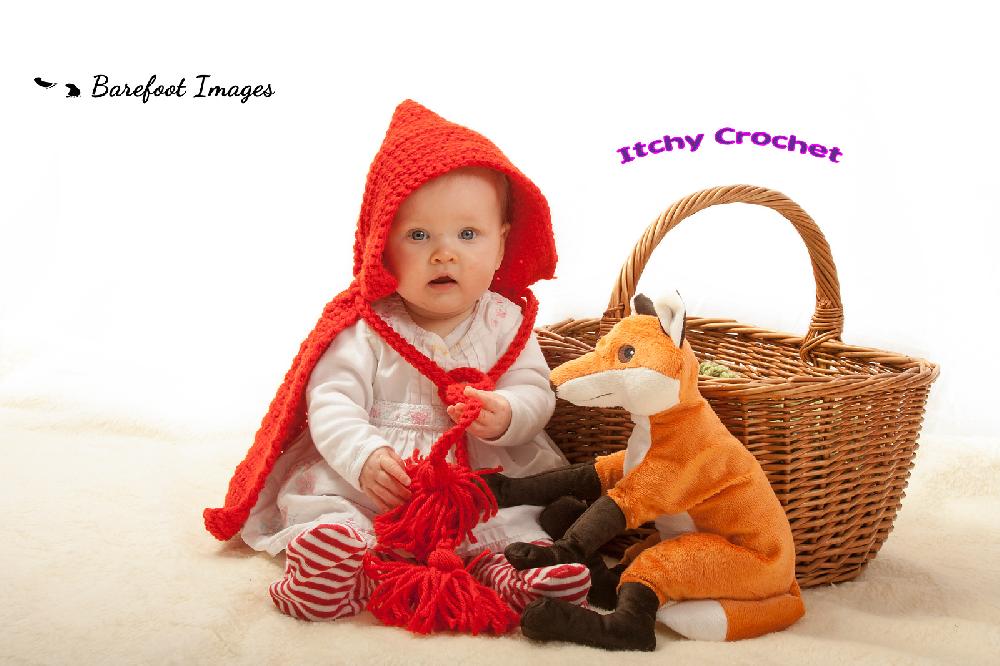 Little red riding hood baby photo prop