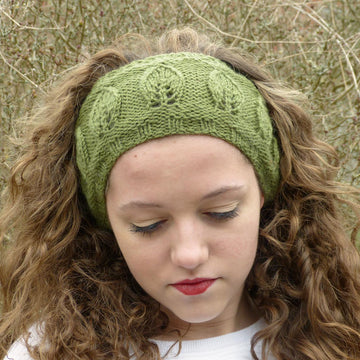 Leaf Motif Headband WorkedFlat