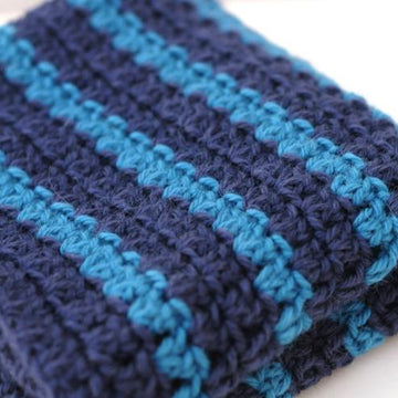 Ingeborg chevron striped cowl scarf