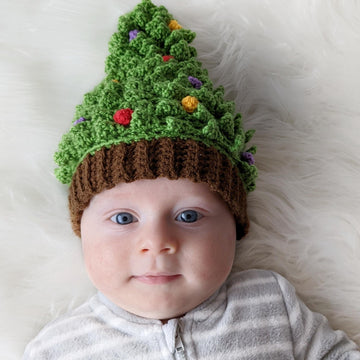Christmas Tree Baby Hat crochet pattern