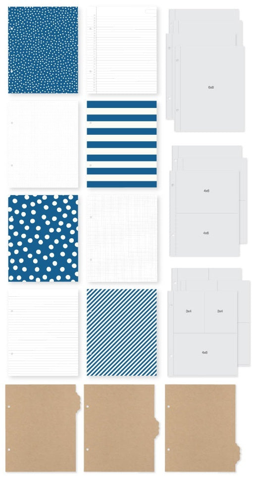Simple Stories Sn@p! Binder 6"X8" - Navy