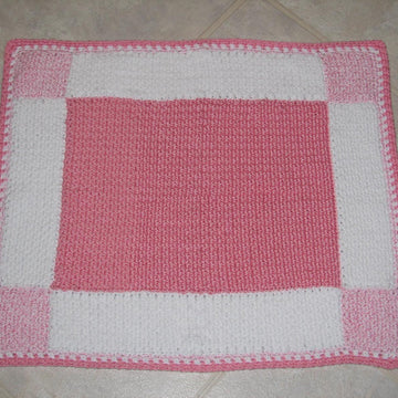 Gingham Squares Baby Afghan