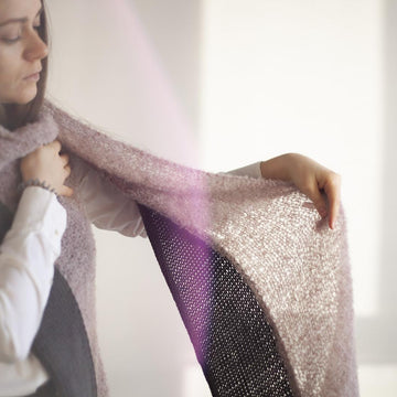 Two part scarf - Women's long scarf + VIDEO
