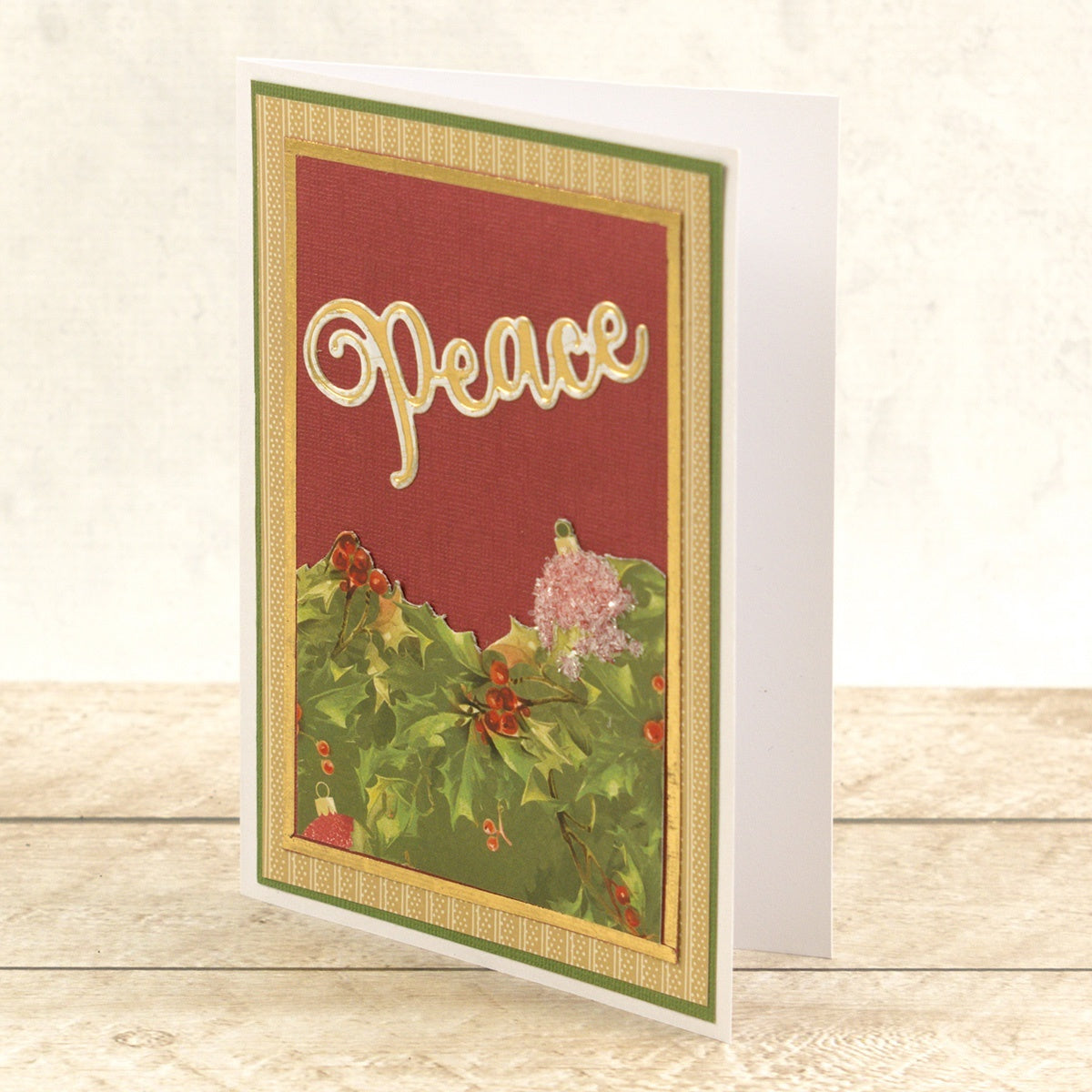 Artdeco Creations Delightful Sentiments Cut, Foil & Emboss Dies - Peace 3.5"X1.5"