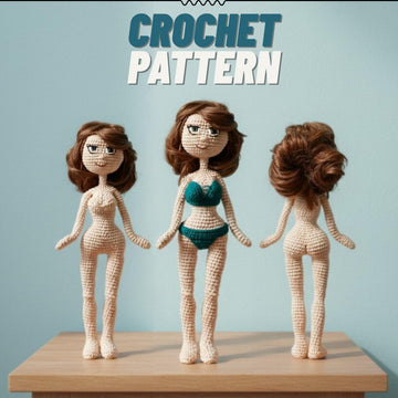 Crochet Doll Amigurumi . Sofy Base Body Doll