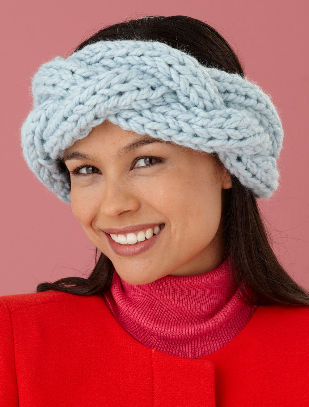 Two Strand Braided Headband in Lion Brand Wool-Ease Thick & Quick - L10659