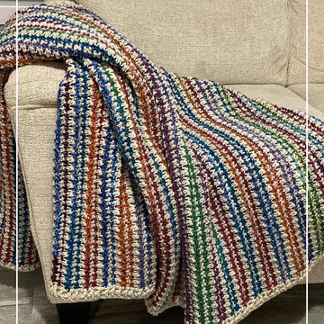 Frost Blossom Throw Blanket