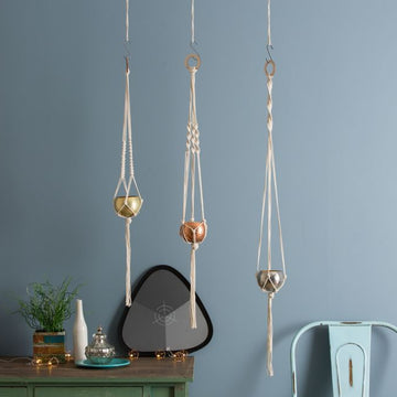 Wool Couture 3 Sisters Macrame Plant Hangers DIY Macrame Kit