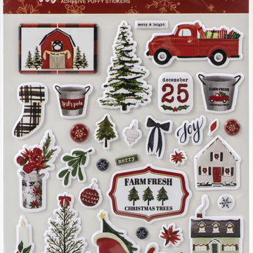 Echo Park Paper Christmas Market Puffy Stickers - 601208