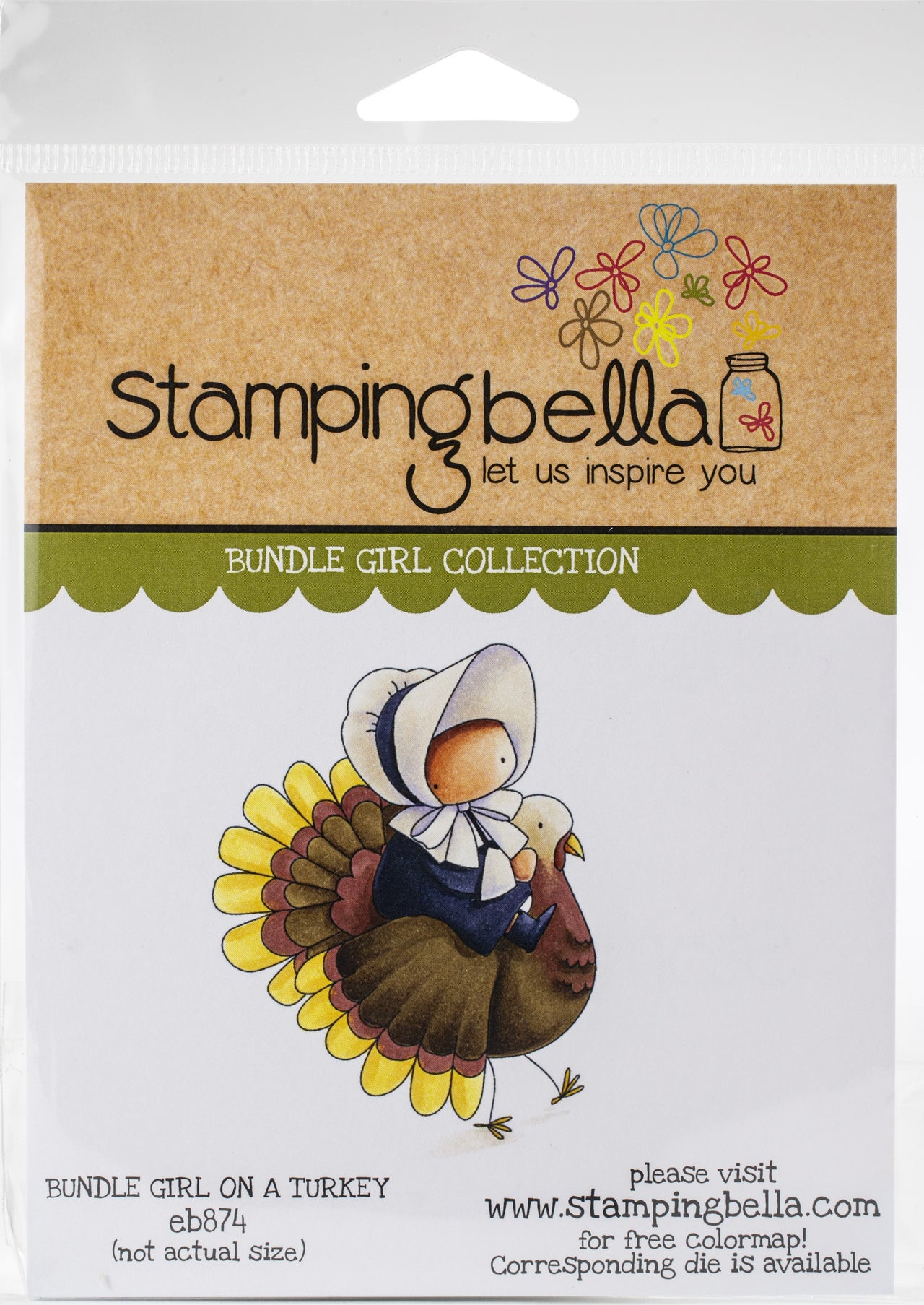 Stamping Bella Cling Stamps - Bundle Girl On A Turkey