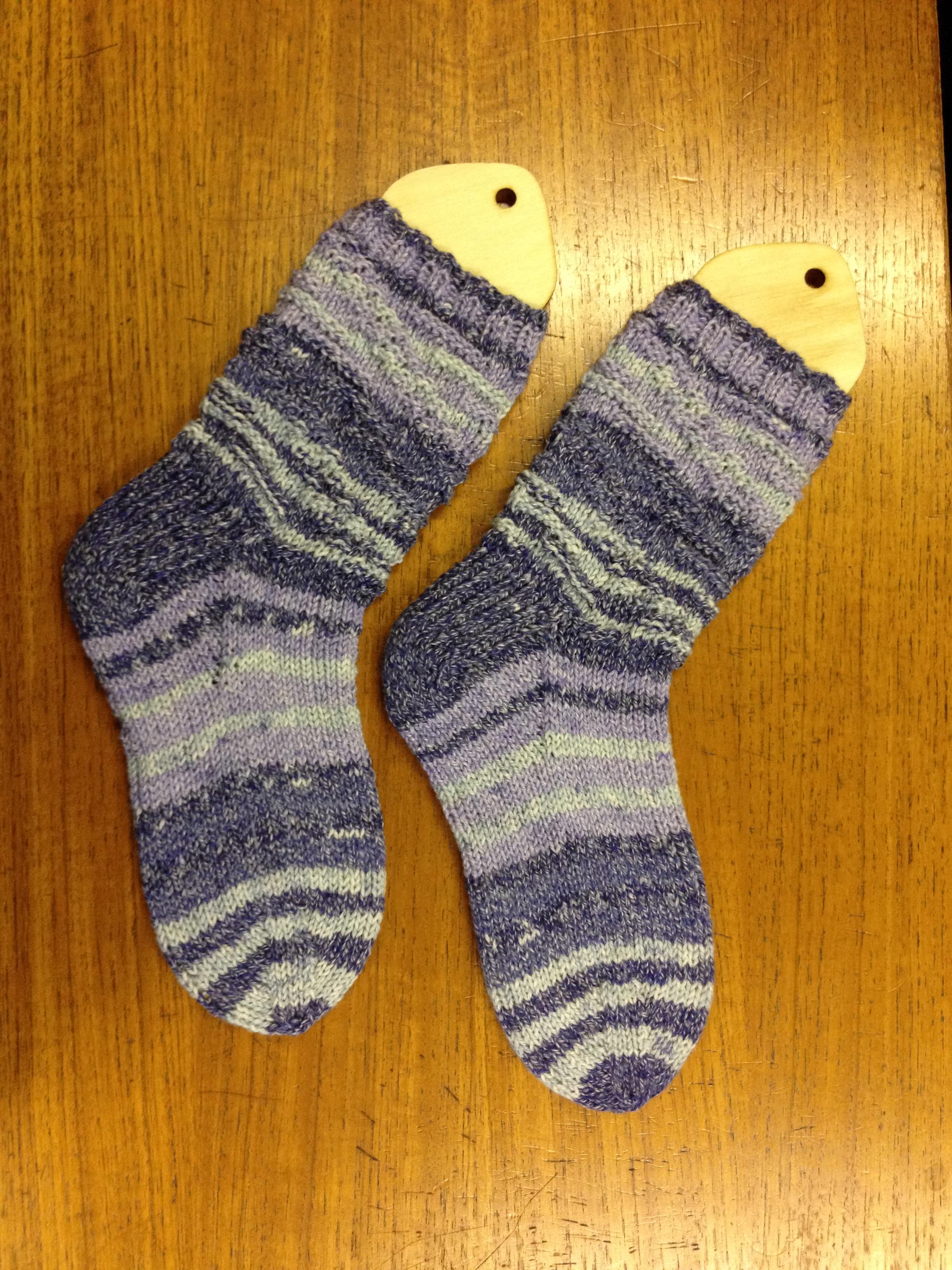 Diagonal Caterpillars DK Socks