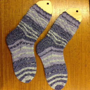 Diagonal Caterpillars DK Socks