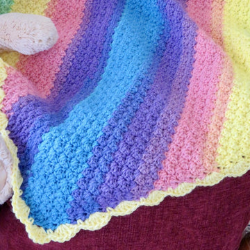 Sweet Dreams Baby Blanket - Suzette Stitch - Lion Brand Mandala (DK Weight)
