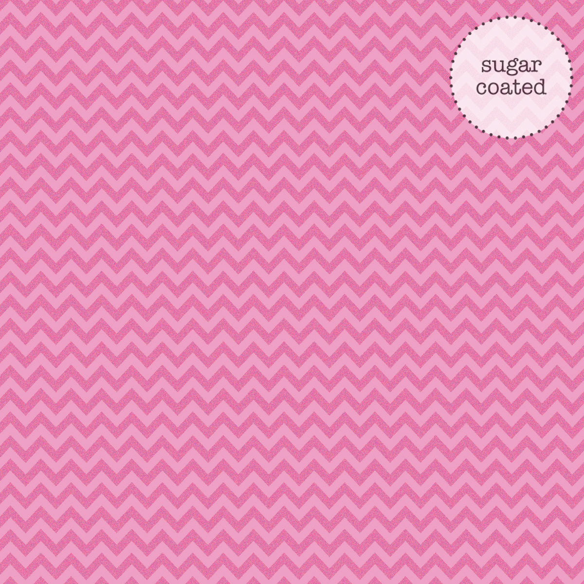 Doodlebug Sugar Coated Patterned Cardstock 12"X12" 25/Pkg - Bubble Gum Chevron