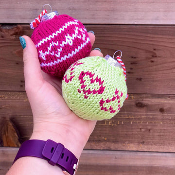 Holly Jolly Knit Baubles