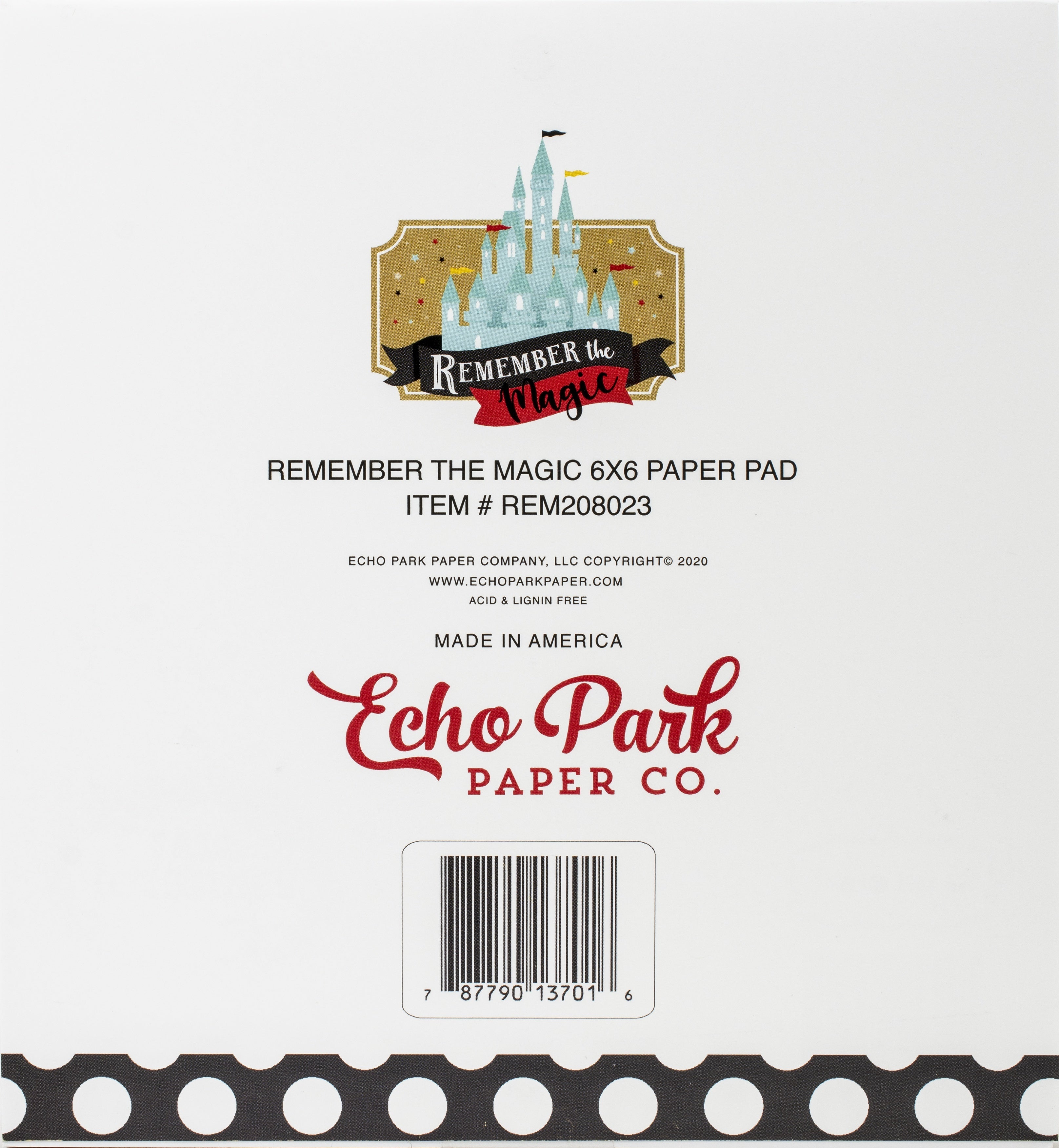 Echo Park Paper Echo Park Double-Sided Paper Pad 6"X6" 24/Pkg - Remember The Magic