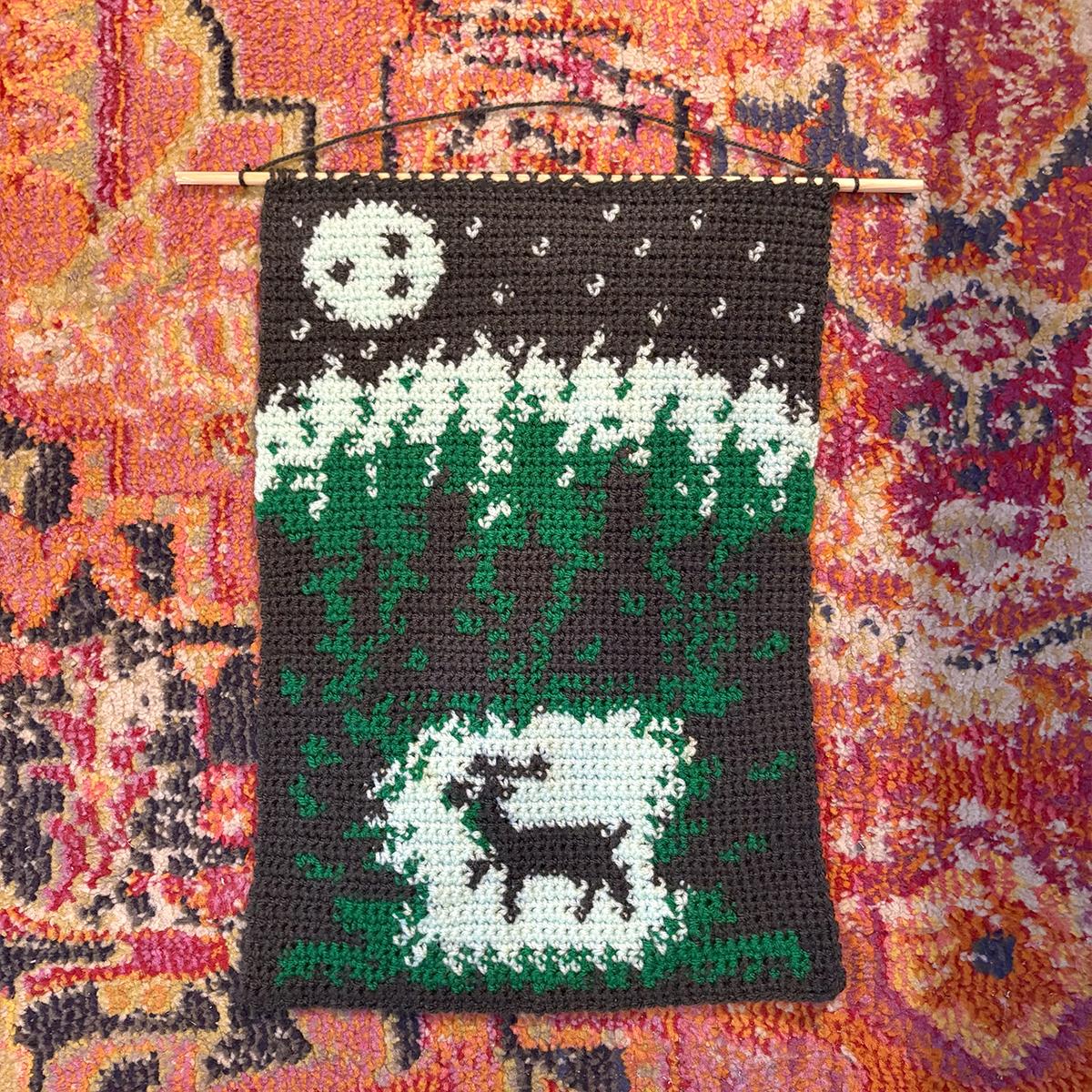 Forest at Night Tapestry Crochet Pattern