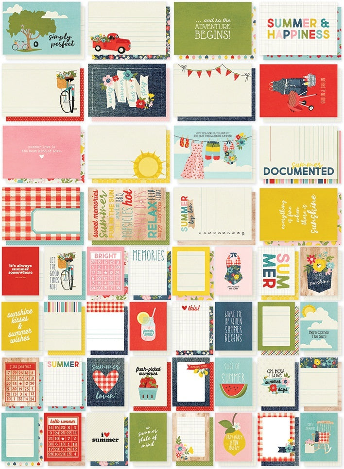 Simple Stories Sn@p! Card Pack 72/Pkg - Summer Farmhouse