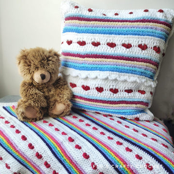 Rainbow Sweetheart Cushion