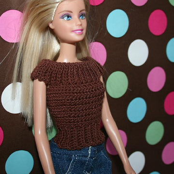 Barbie scoop neck top