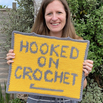 "Hooked" Wall Hanging