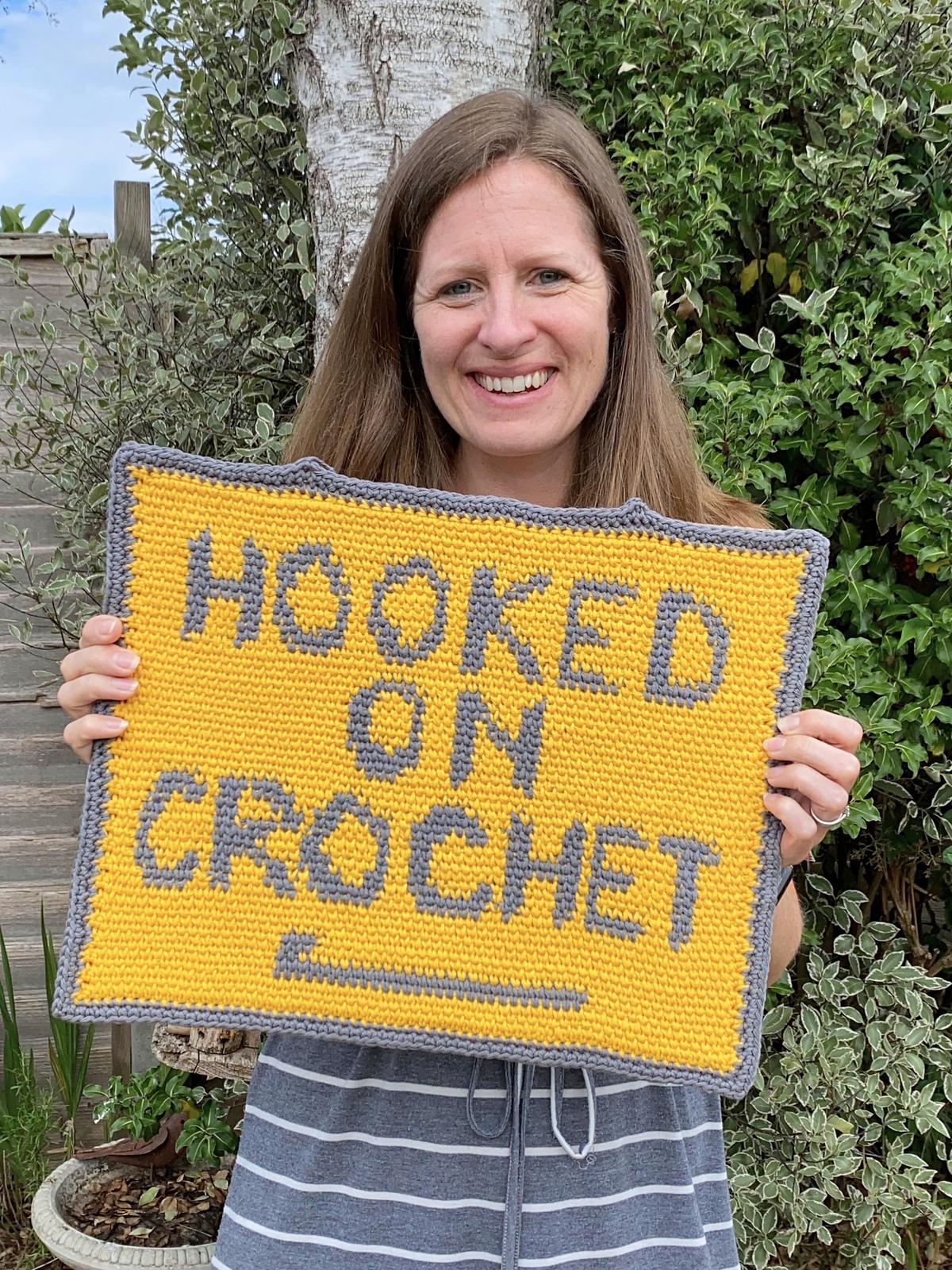 "Hooked" Wall Hanging
