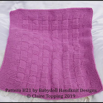Simple plaid weave blanket in two sizes and car seat blanket