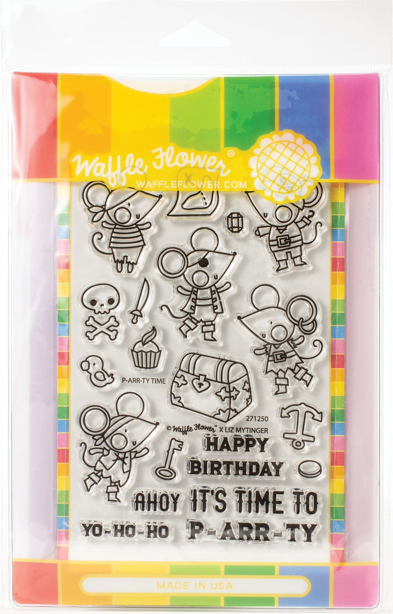Waffle Flower Crafts Waffle Flower Stamp & Die Set - P-arr-ty Time