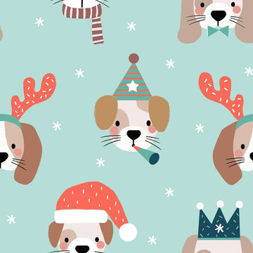 Dashwood Studio Animal Crackers - Christmas Dog - Blue