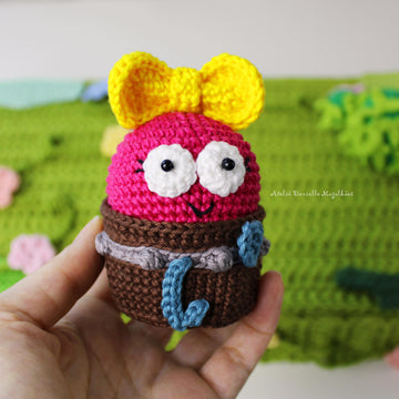 Polly Plantar Cute Frog Girl Amigurumi Crochet Pattern – PDF Digital Download (English)
