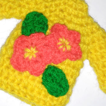 Yellow sweater ornament