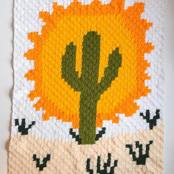 Desert Cactus C2C Throw