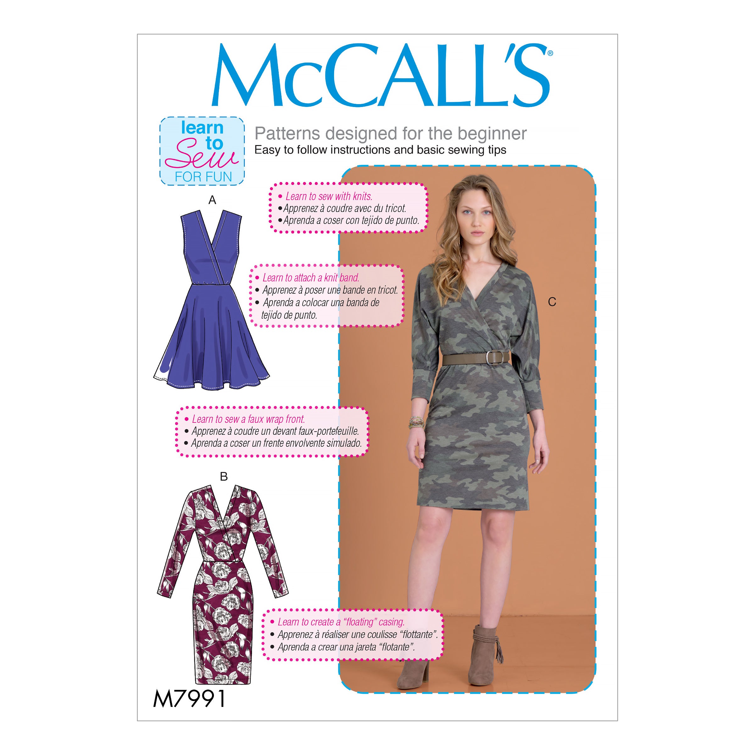 McCall's Misses' Dresses M7991 - Sewing Pattern