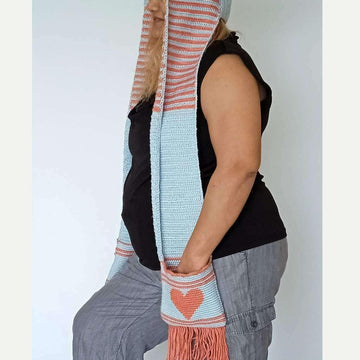 Pixie Heart Scarf Crochet Pattern