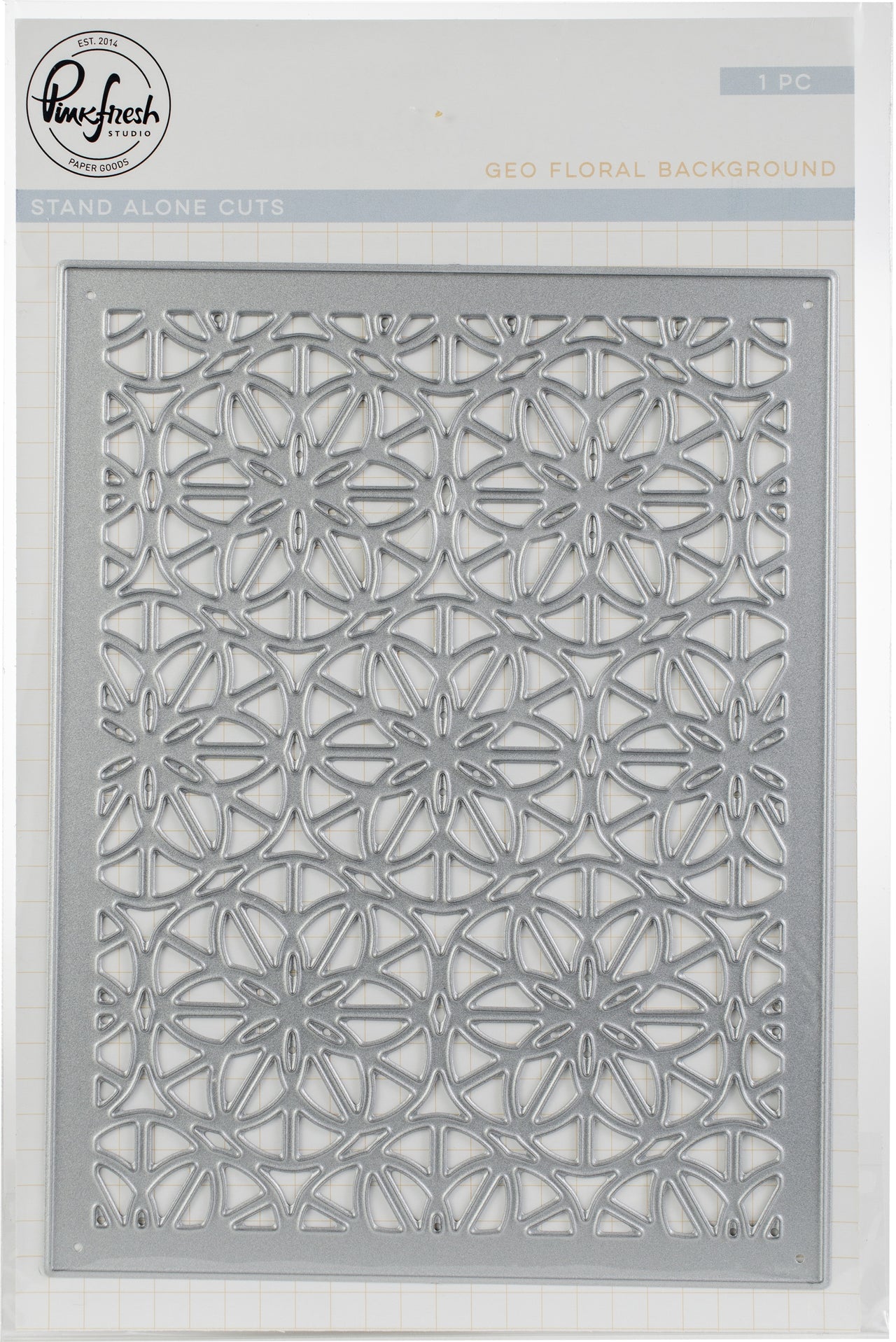 Pinkfresh Studio Die - Geo Floral Background